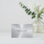 金シンプル属銀組織 名刺 (スタンド正面)