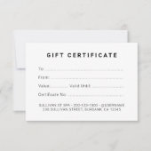 金シンプル箔ハート贈与証書 (正面)