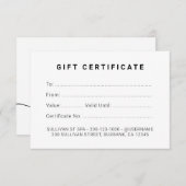 金シンプル箔ハート贈与証書 (正面/裏面)