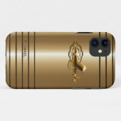 金ジェット機の定期旅客機の航空機のiPhone 5の箱 Case-Mate iPhoneケース (裏面(横))