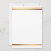 金スタイリッシュ箔セントパトリックの日の赤ちゃんシャワー サンキューカード (裏面)