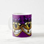 金チェシャー猫のマグ コーヒーマグカップ (正面左)