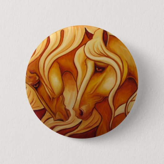 金デュオ 缶バッジ (正面)