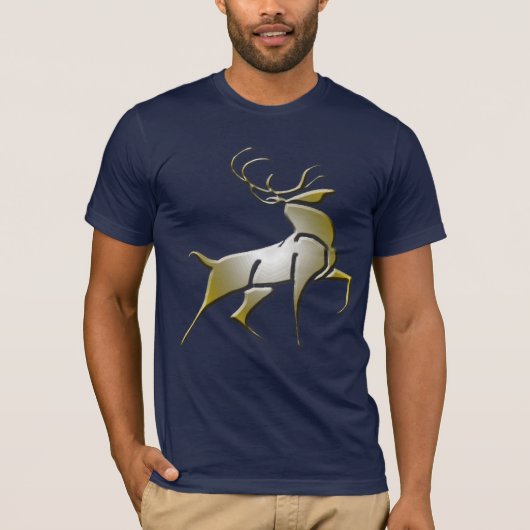 金トナカイのTシャツ Tシャツ (正面)