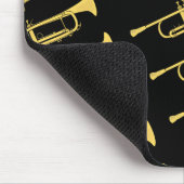 金トランペット音楽テーマ マウスパッド (コーナー)