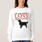 金トレーナーを得て下さい スウェットシャツ (正面)