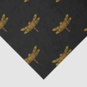 金トンボの繰り返しの金ゴールドの金属ホイル 薄葉紙 (詳細)