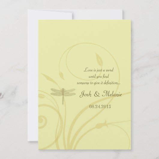 金トンボの華麗さの招待状 招待状 (正面)