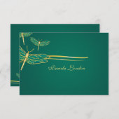 金トンボはノート感謝していしています サンキューカード (正面/裏面)