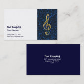 金ト音記号 名刺 (正面/裏面)