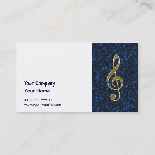 金ト音記号 名刺 (正面)