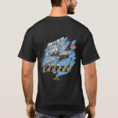 金ドラゴンのカスタムで暗いワイシャツw/Hornet Tシャツ (裏面)