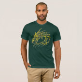 金ドラゴンの人のTシャツ Tシャツ (正面フル)