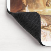 金ドラゴンの本の読書 マウスパッド (コーナー)