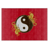 金ドラゴンの陰陽 カッティングボード (正面)