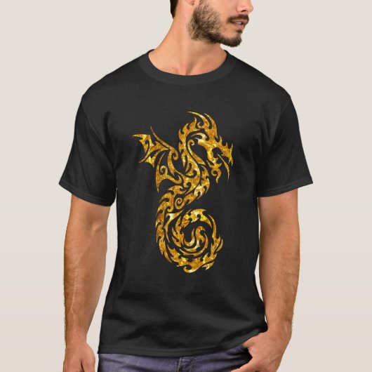 金ドラゴン Tシャツ (正面)
