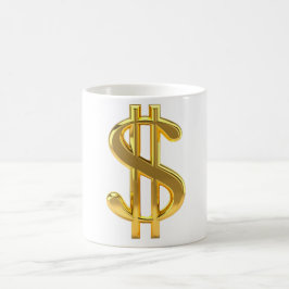 金ドル記号 コーヒーマグカップ