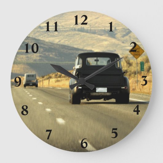 金ハイウェーの時計 ラージ壁時計 (正面)