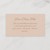 金ハワイアンによっては名刺が開花します 名刺 (裏面)