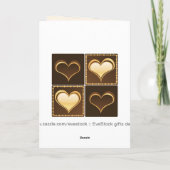 金ハートの挨拶状 シーズンカード (裏面)