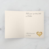 金ハートの挨拶状 シーズンカード (内部)