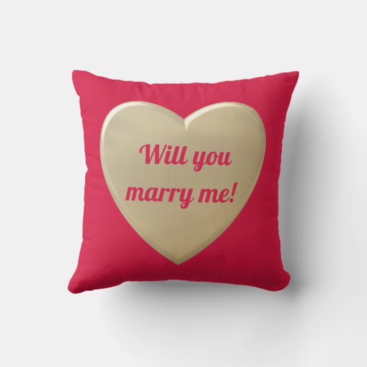 金ハート クッション (裏面)