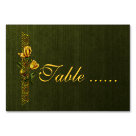 金バラの結婚式の続き テーブルナンバー