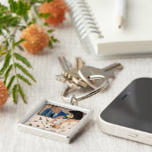 金バラ キーホルダー (側面)