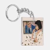 金バラ キーホルダー (正面左)