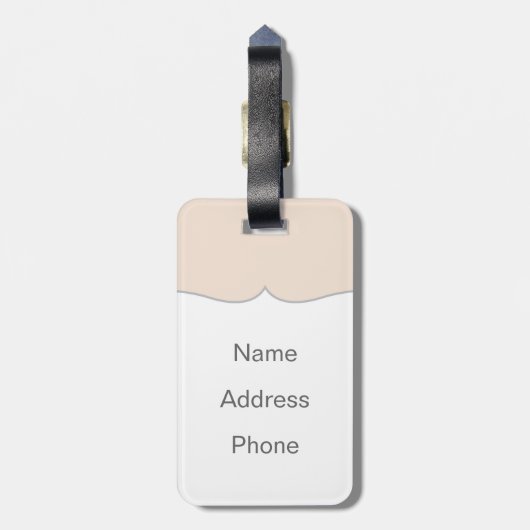 金バラ ラゲッジタグ (裏面縦)