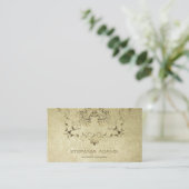 金バロック。 テキスト 名刺 (スタンド正面)