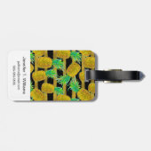 金パイナップルはの|のモノグラムを縞で飾ります ラゲッジタグ (裏面横)