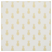 金パイナップルパターン綿織物 ファブリック (見本)