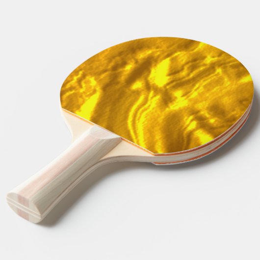 金パーソナライズされたカスタムの持ち主 卓球ラケット (正面アングル)