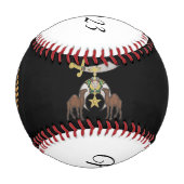 金パーソナライズされた主野球 野球ボール (正面)