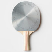金パーソナライズされた属銀 卓球ラケット (正面)
