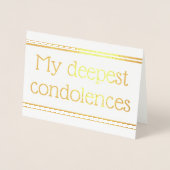 金パーソナライズされた箔の共感表 箔カード (正面)