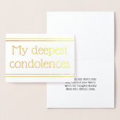 金パーソナライズされた箔の共感表 箔カード (ディスプレー)