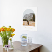 金パーソナライズされた箔の家族の名前と写真 箔ポスター (レイダウン (キッチン))