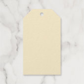 金パーソナライズされた箔ハッピーバースデー ギフトタグ (裏面)