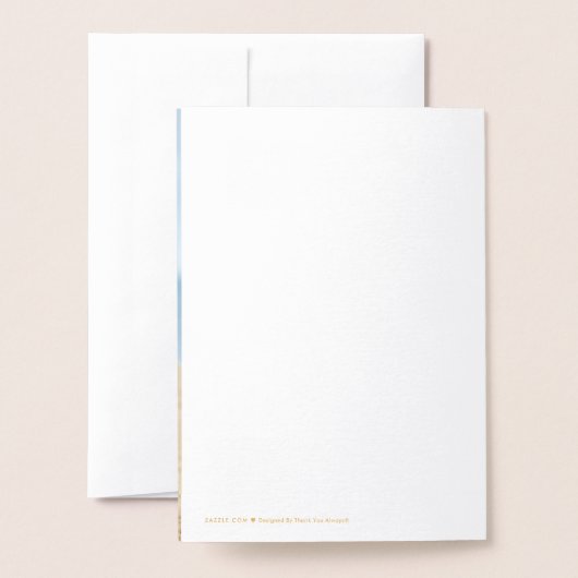 金パーソナライズされた箔21歳の誕生日グリーティングカード 箔カード (裏面封筒付き)