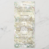 金パーソナライズされた結婚金のスパ素朴ークのメニュー メニュー (裏面)