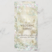 金パーソナライズされた結婚金のスパ素朴ークのメニュー メニュー (正面/裏面)