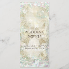 金パーソナライズされた結婚金のスパ素朴ークのメニュー メニュー