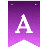 金パーソナライズされた色・紫の旗 バンティングフラッグ (第1の旗)