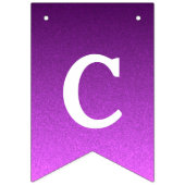 金パーソナライズされた色・紫の旗 バンティングフラッグ (第3の旗)