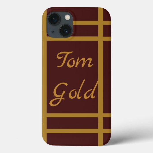 金パーソナライズされた酒 Case-Mate iPhoneケース (裏面)