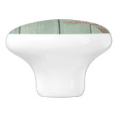 金ヒトデ及び木製のエレガントなビーチのカスタムな上品 セラミックノブ (側面)