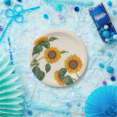 金ヒマワリの植物の紙皿7" ペーパープレート (パーティー)