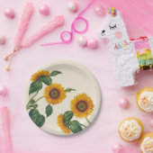 金ヒマワリの植物の紙皿7" ペーパープレート (パーティー)